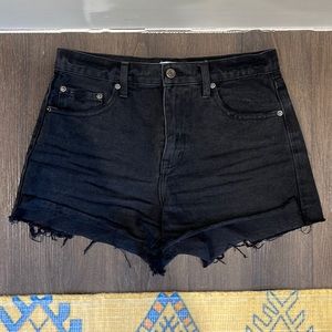 Pistola Kylee Relaxed High Rise Cuffed Denim Shorts